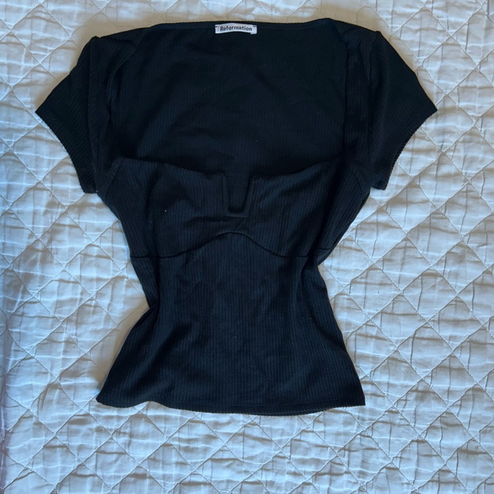 Reformation black top size small
